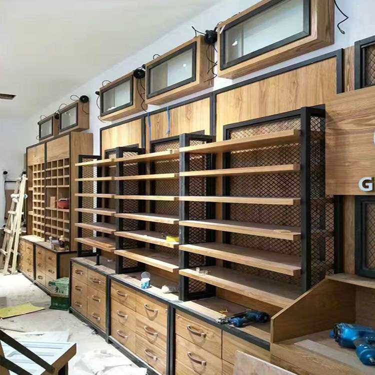 中岛眼镜店展示柜货架陈列柜来图设计百货鞋子包包服装店定制化