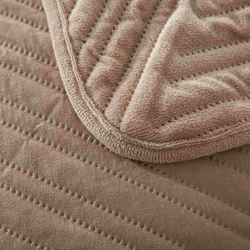 外贸款纯色简约水晶绒床上用品毯盖批发床盖夹棉家用三件套休闲,床上用品,床盖,淘宝优惠券,粉丝福利购,淘宝优惠卷