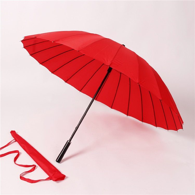新品 24骨长柄伞纯色男士24K直柄商务伞可印刷logo广告伞,住宅家具,墙壁伞,淘宝优惠券,粉丝福利购,淘宝优惠卷