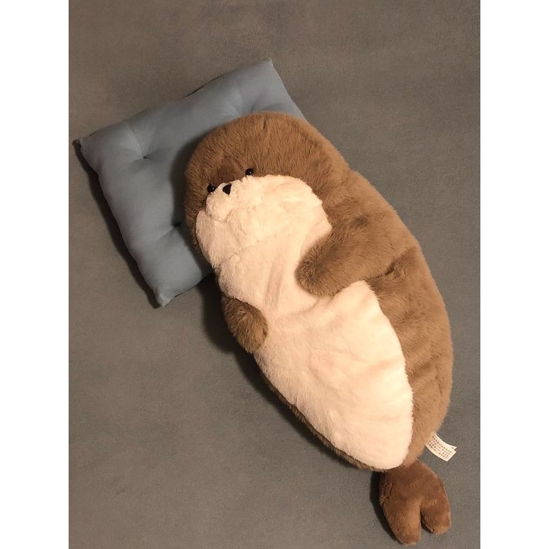 新款海豹毛绒玩偶超软女生睡觉夹腿抱枕可爱陪伴儿童公仔玩具娃娃