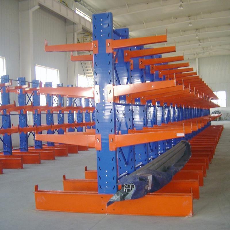 悬臂式货架 管材铝材长料放置货架双面单面悬臂货架高度可调重型