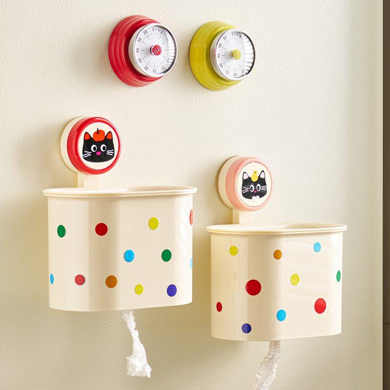 一次性保鲜袋收纳盒防尘多巴胺吸盘盒壁挂厨房套收纳盒抽取保鲜膜,收纳整理,壁式收纳盒,淘宝优惠券,粉丝福利购,淘宝优惠卷