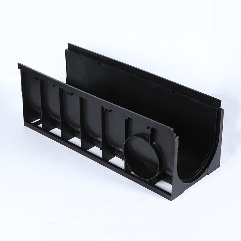 新款直销线性排水沟排水槽缝隙式排污槽u型成品塑料雨水槽厨房家