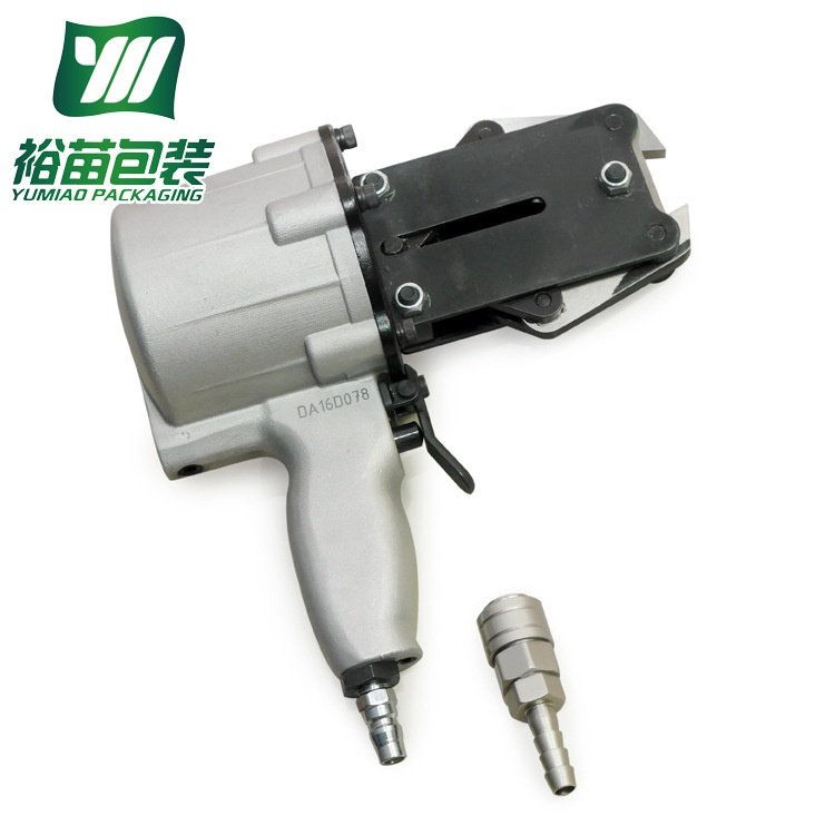 现货气动打包机塑钢带PP纤维气动批发直供捆扎机热熔小型免扣带