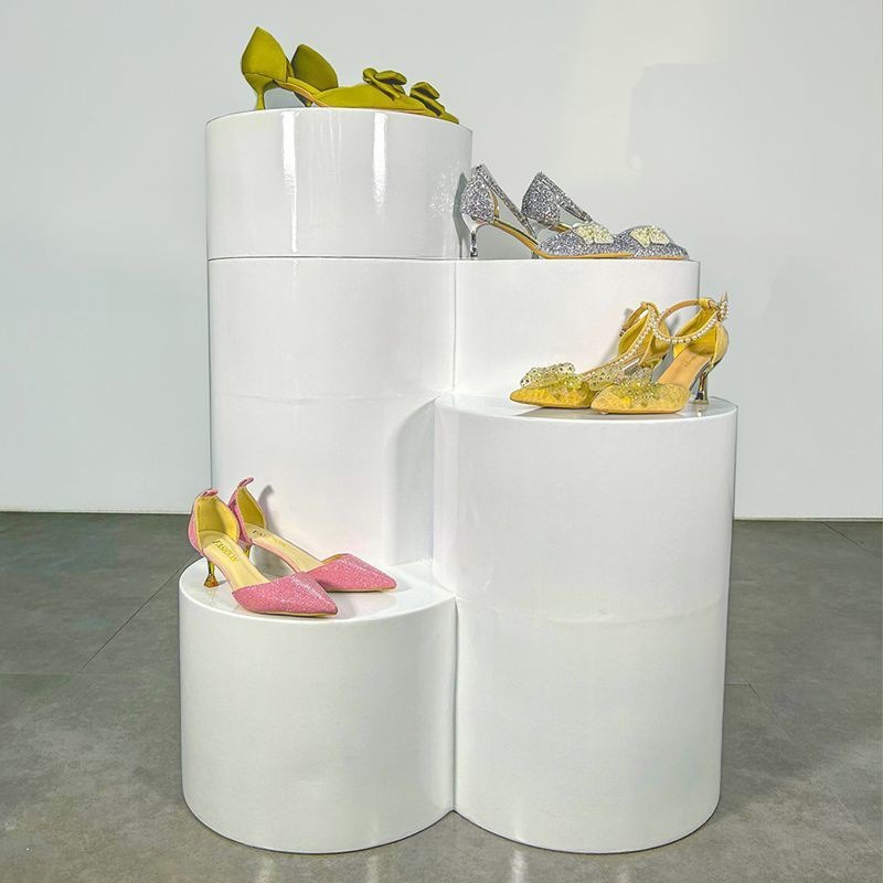 中岛展示台流水台鞋包饰品服装店陈列柜鞋店中岛台花店陈列台