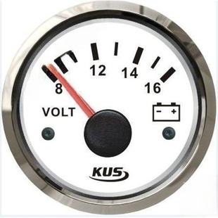 船用游艇用 汽车房车机械卡车 电池表带背光灯 24V 电压表 kus
