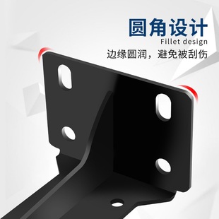 加厚宽重形三角支架厨房托悬空码层板吊铁架物批发置物架隐藏式储