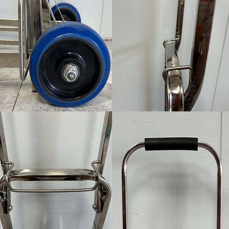 不锈钢便携式行李车家用折叠小车手拉拉车拉杆货小推车推车