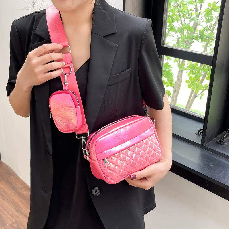 新品 包包女2023pu单肩包时尚小香风女包欧美爆款菱格斜跨包女轻,箱包皮具/热销女包/男包,腋下包,淘宝优惠券,粉丝福利购,淘宝优惠卷