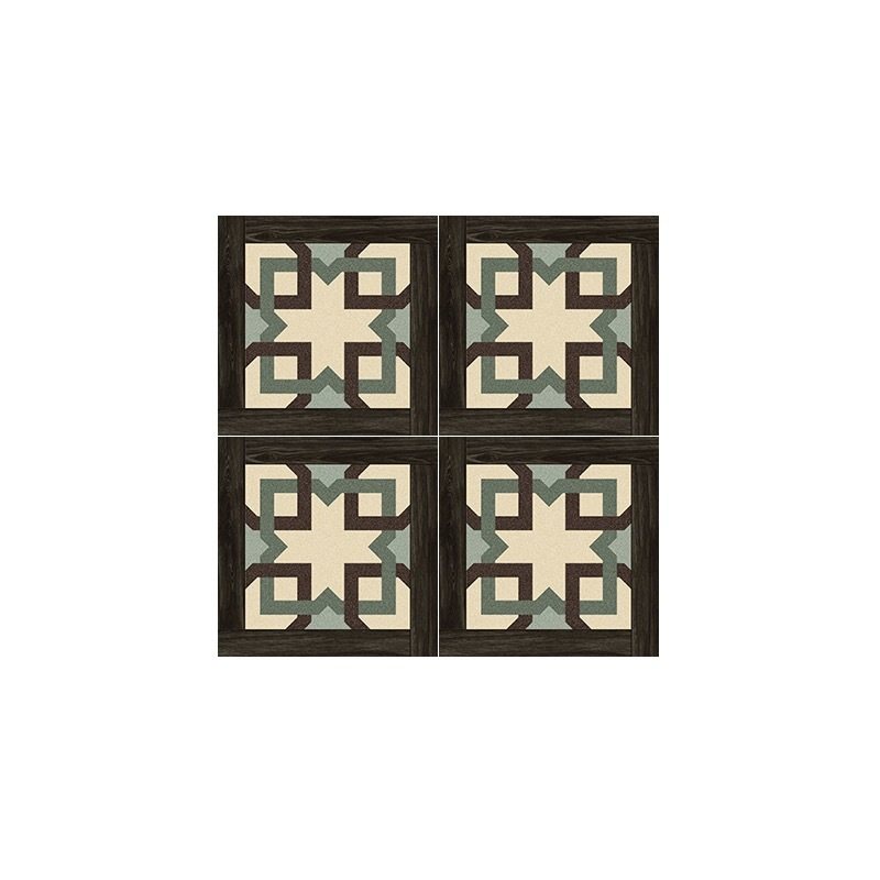 民宿餐厅复古木纹花砖400X400阳台卫生间防滑咖啡厅地砖露台瓷砖