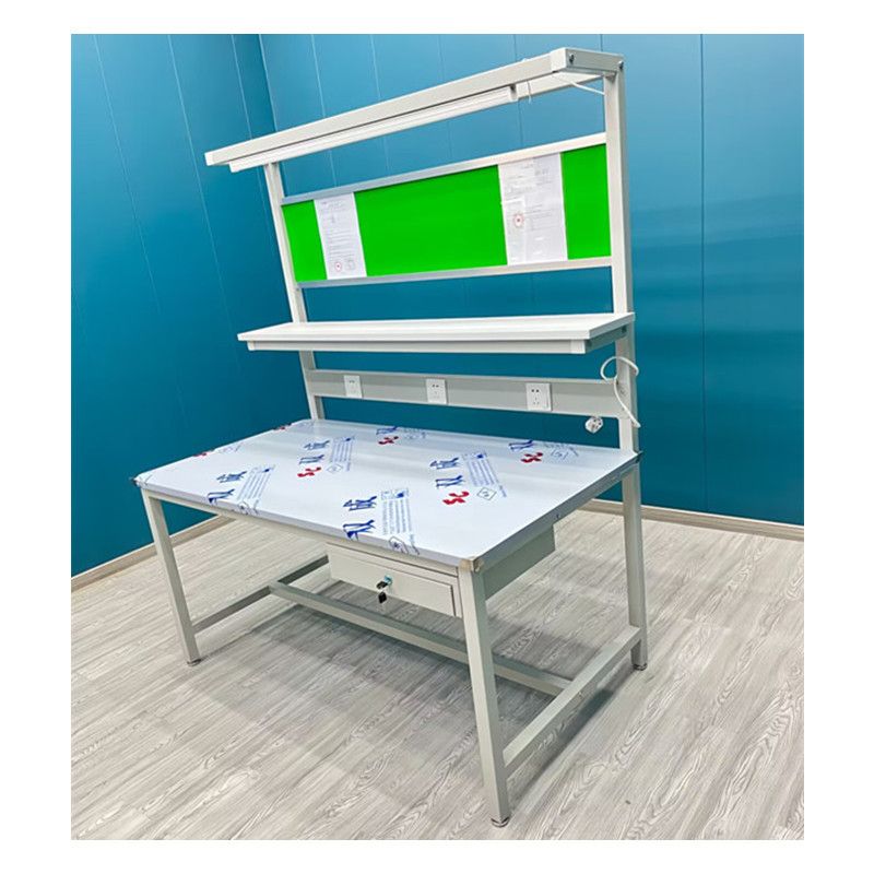 不锈钢桌面工作台工厂车间装配维修检验打包带抽屉操作桌专用304