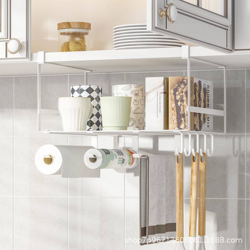 厨房挂钩置物架橱柜下挂架柜门蓝分层神器物悬挂衣柜吊储调料收纳,收纳整理,挂门置物架,淘宝优惠券,粉丝福利购,淘宝优惠卷