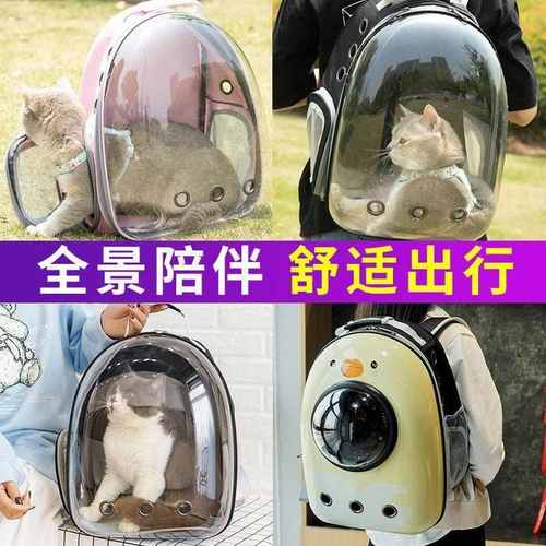 猫包猫咪外出包便携式双肩宠物背包全景透明背包猫笼太空舱可侧开