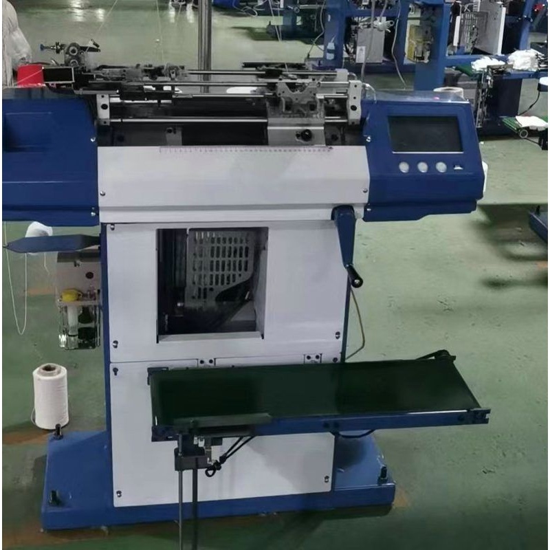 高速智能电脑一体手套机带机械臂自动锁边自动整打机针织手套机械