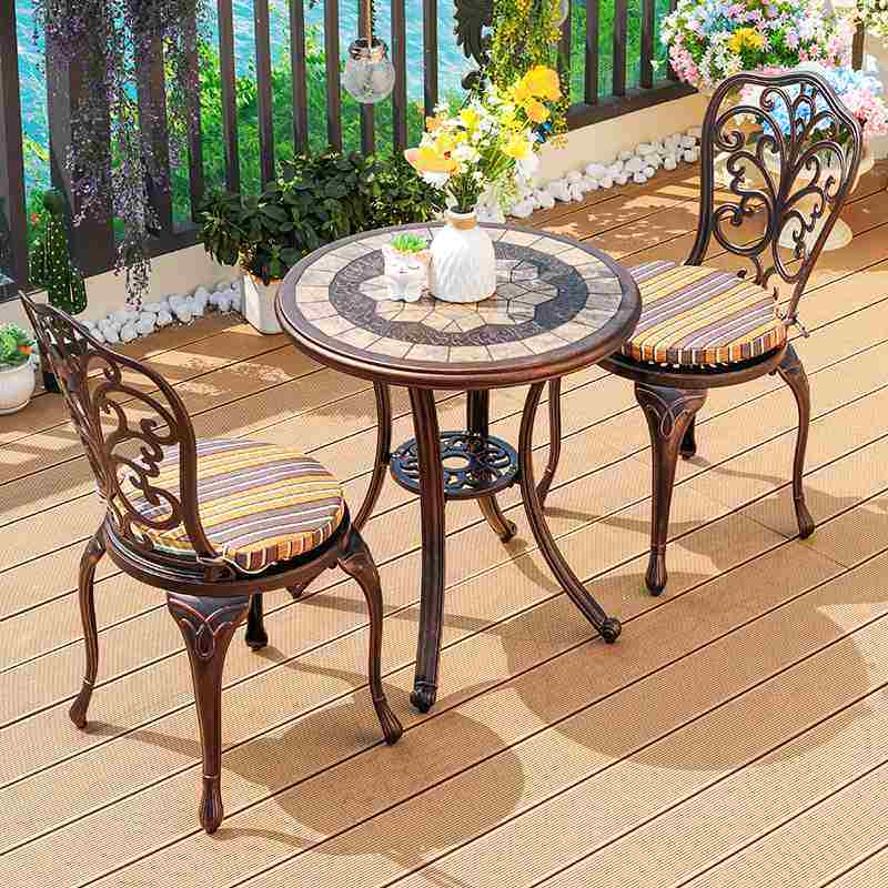 户外阳台桌椅铸铝外组合摆室外休闲露天庭院花园批发桌椅防水别墅,住宅家具,阳台桌,淘宝优惠券,粉丝福利购,淘宝优惠卷