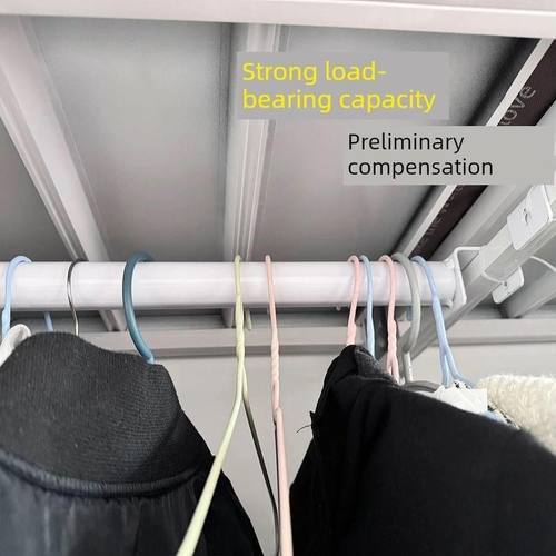 无打孔晾衣架储物架晾衣杆简易衣柜配件横杠晾衣杆仓库货架加厚