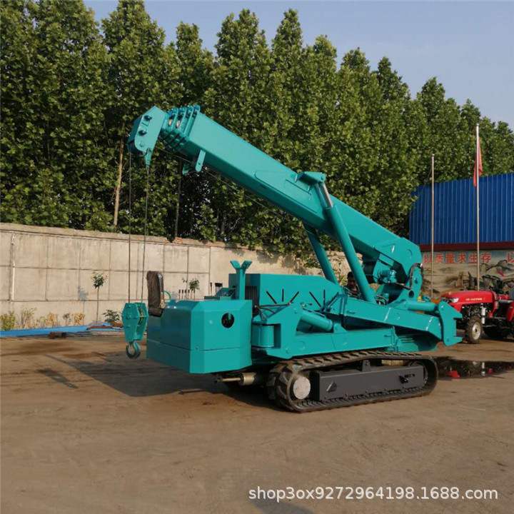 自走式起重机履带式折叠伸缩液压吊机可进电梯移动吊车小型蜘蛛吊