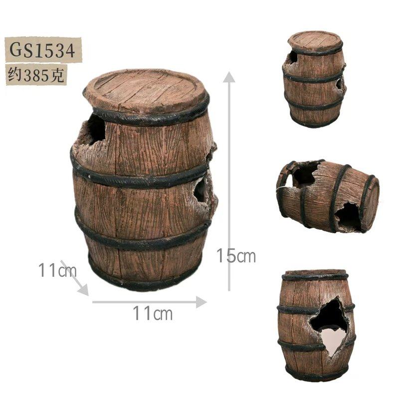 鱼缸木桶酒桶造景仿真树脂造景躲避仿真水族箱屋木桶装饰布景摆件,商业/办公家具,假山/仿真造景,淘宝优惠券,粉丝福利购,淘宝优惠卷