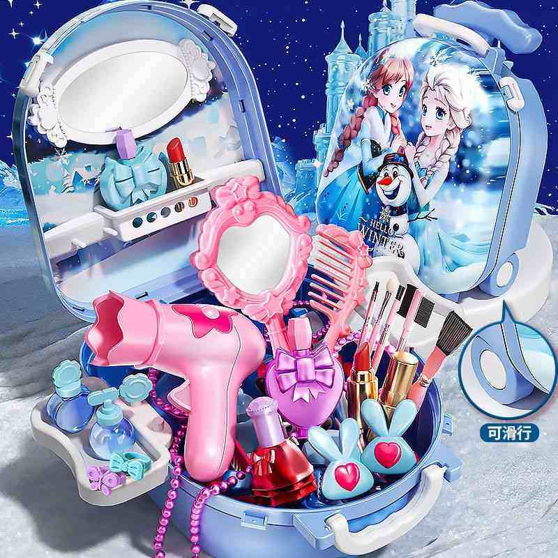 跨境儿童过家家化妆梳妆台玩具梳妆台玩具拉杆独角兽手提套装背包,玩具/童车/益智/积木/模型,儿童化妆玩具,淘宝优惠券,粉丝福利购,淘宝优惠卷
