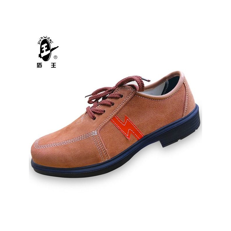 盾王6KV电工鞋绝缘鞋男轻便劳保鞋耐磨夏季透气反毛牛皮工作单鞋