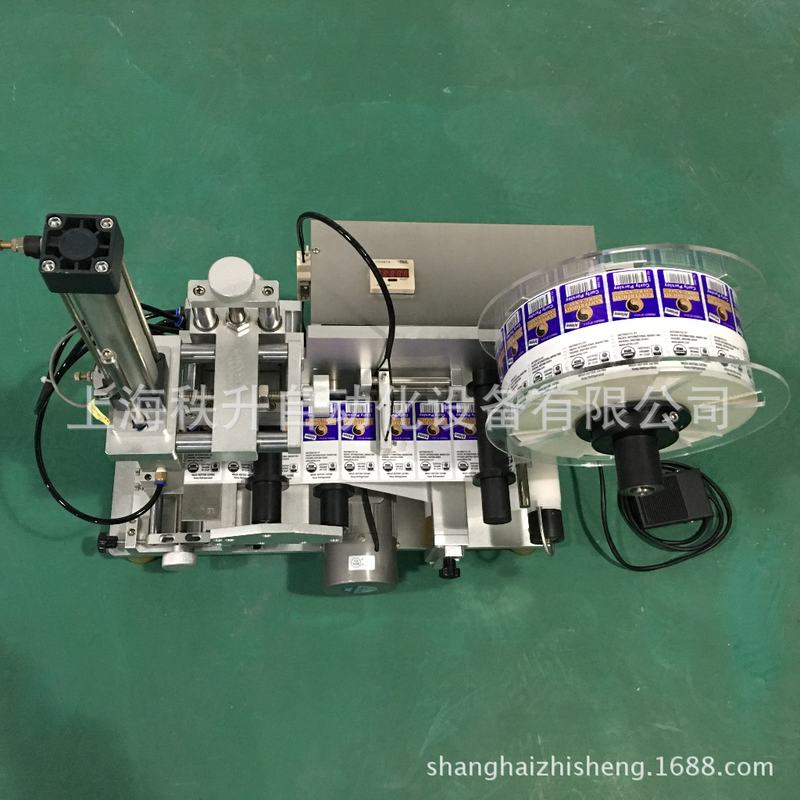 贴标机生产厂家 对折标签机器  电缆线贴商标机 线材贴标签机器