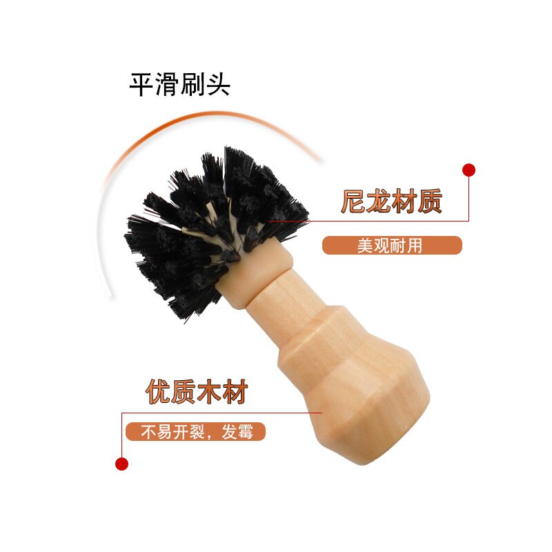 咖啡粉清洁刷磨豆机清洁手柄杯刷子用清理渣毛刷刷子咖啡机木柄粉