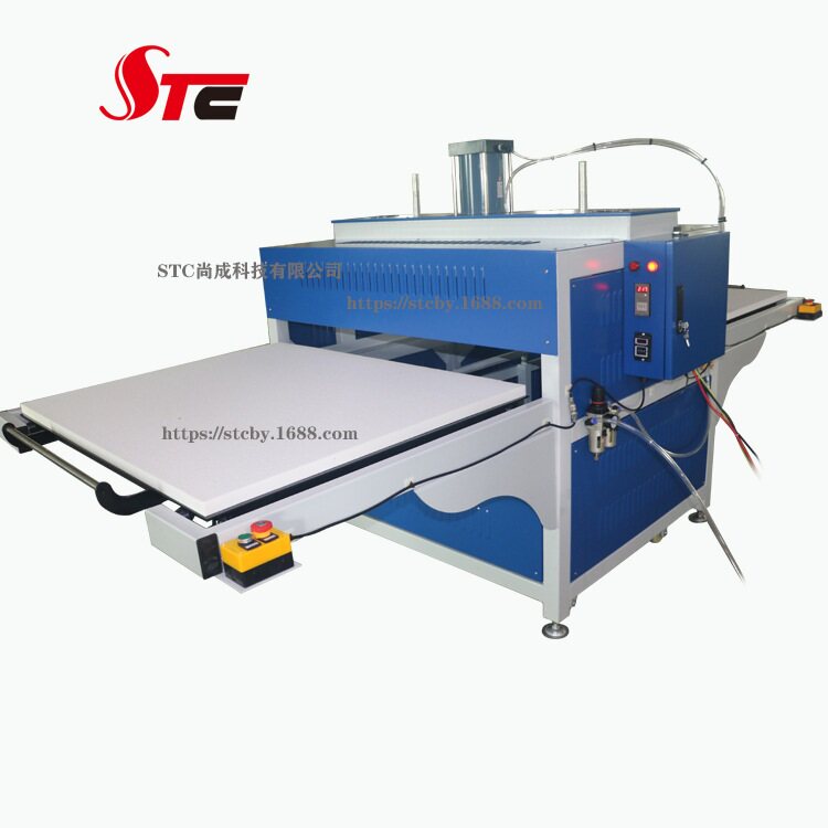 STC 大型气动双边双工位双铁板大幅面升华烫画机 热转印机