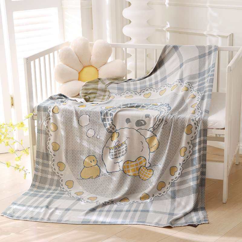 竹纤维纱布冷感毯夏季冰毛巾被毯学生丝盖儿童午休毯凉宝宝天然感