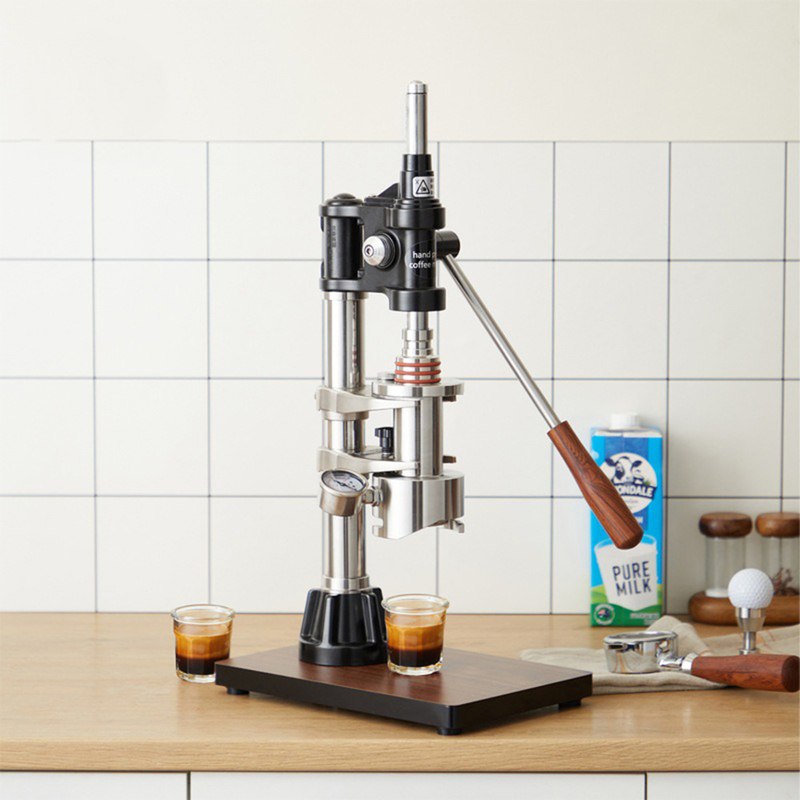 赞拓手压咖啡机 手动意式浓缩商用家用 户外萃取变压拉杆式咖啡机