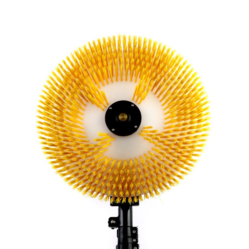 光伏板清洗机手持式圆盘刷可干洗水洗电动太阳能光伏板清洁机设备