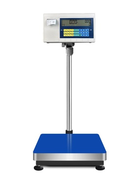 亚港HTW-WP内置不干胶计重30-500kg标签打印称条码台秤打印