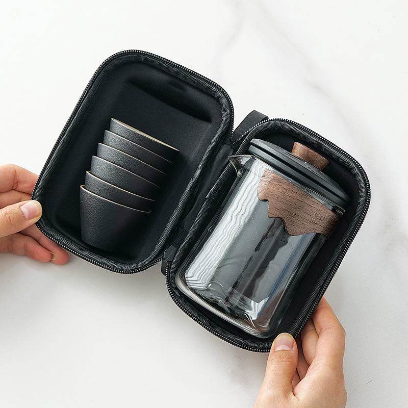 厂家旅行茶具快客杯小礼品套装盖碗功夫套泡茶壶一三杯便携式户外,餐饮具,旅行茶具,淘宝优惠券,粉丝福利购,淘宝优惠卷