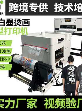 跨境爆款dtf printer白墨烫画打印机小型A30cm宽数码热转印打印机