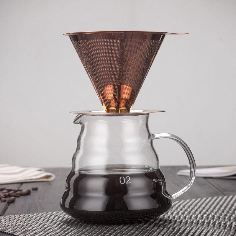 304不锈钢咖啡过滤器手冲跨境冲泡滴漏热销咖啡壶滤家用底座杯,餐饮具,手冲壶,淘宝优惠券,粉丝福利购,淘宝优惠卷