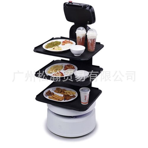 2025智能迎宾送餐机器人揽客送菜餐厅咖啡店酒店机器多功能商用