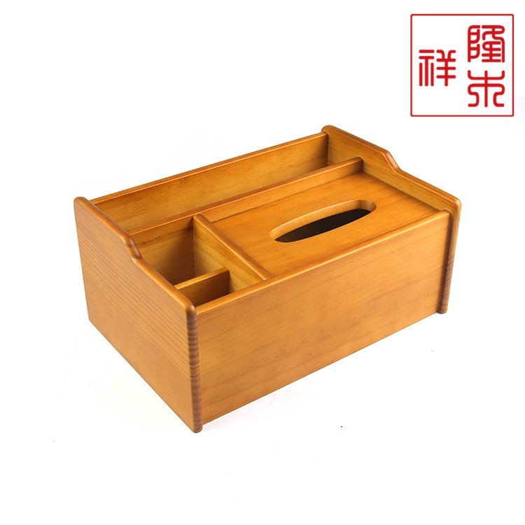 供应创意木质欧式纸巾盒多功能抽纸盒礼品盒纯色时尚收纳精美