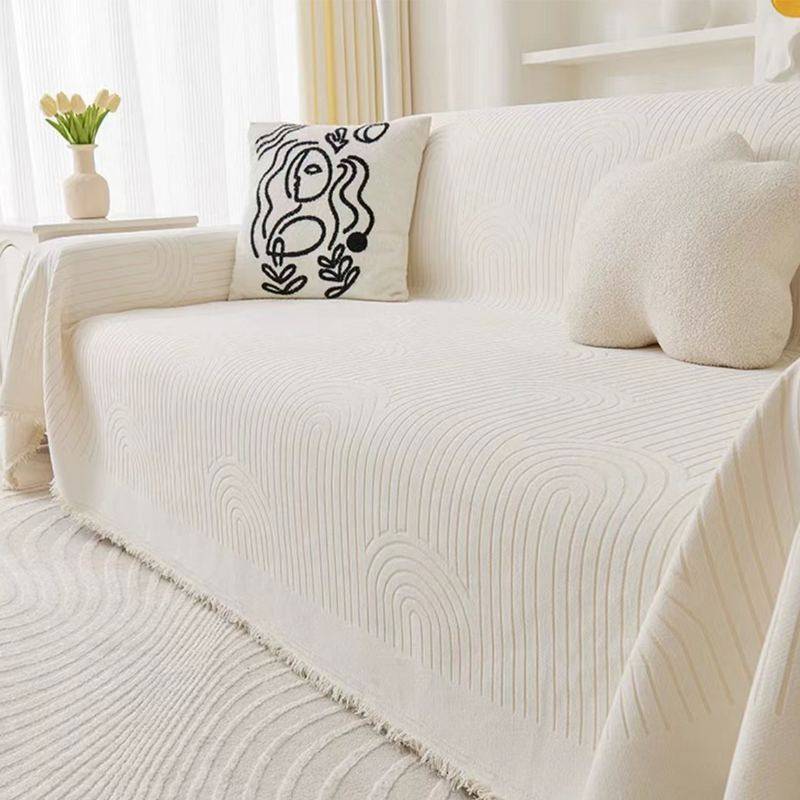 新品 ins风奶油色沙发盖布沙发巾四季防猫爪沙发套罩,居家布艺,沙发套,淘宝优惠券,粉丝福利购,淘宝优惠卷