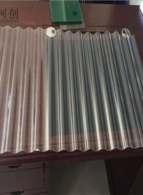 930波浪瓦透明屋顶pc瓦波浪厂家1.0透明采光透花棚瓦全直供