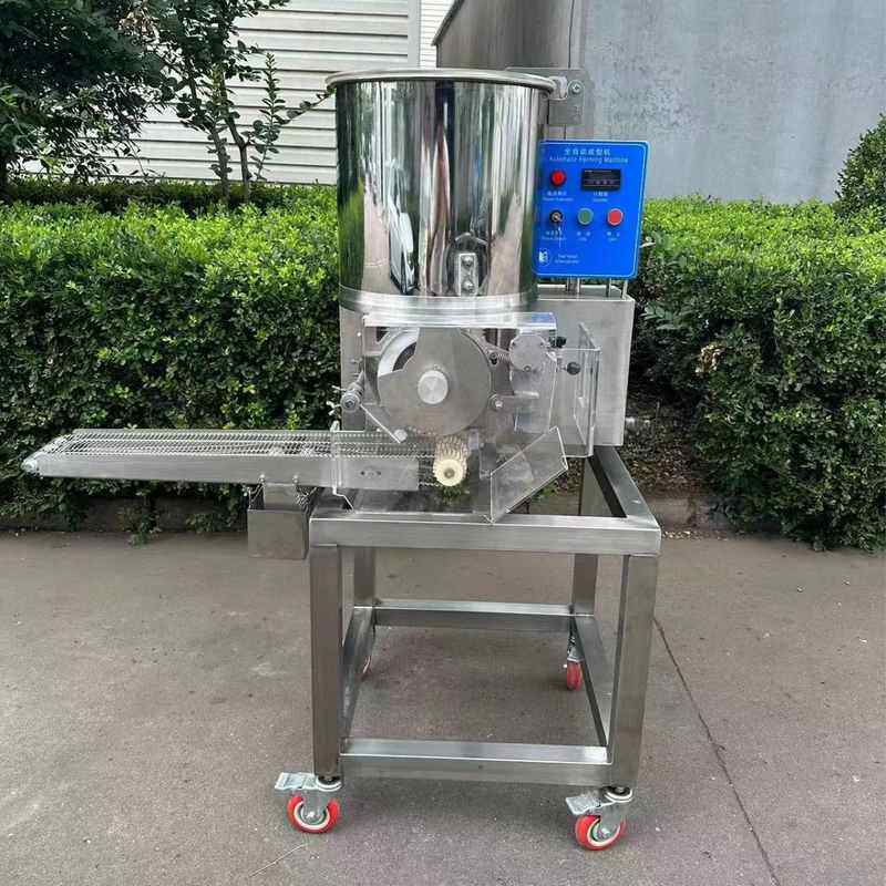 速冻虾排成型机双头虾饼鱿鱼圈一体成型设备鱼饼海鲜肉饼成型机