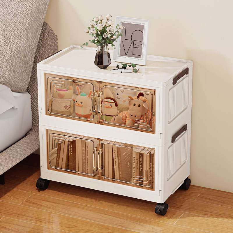 双开门可折叠储物柜简易安装家用玩具柜物整理多层防尘置零食落地,收纳整理,衣物收纳柜/简易衣橱,淘宝优惠券,粉丝福利购,淘宝优惠卷