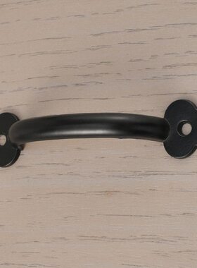 B-437黑色梅花边合金拉手条形白色抽屉黑色衣柜拉环柜门复古拉手