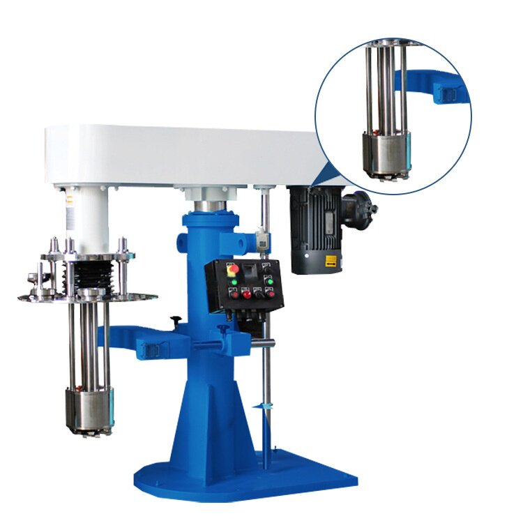 高速分散工业研磨设备液压升降篮式研磨机颜料电子浆料篮式砂磨机