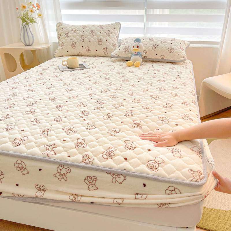 冬季加厚牛奶绒床笠保护套珊瑚全a席梦思床垫包夹南通棉绒床罩类,床上用品,床笠,淘宝优惠券,粉丝福利购,淘宝优惠卷