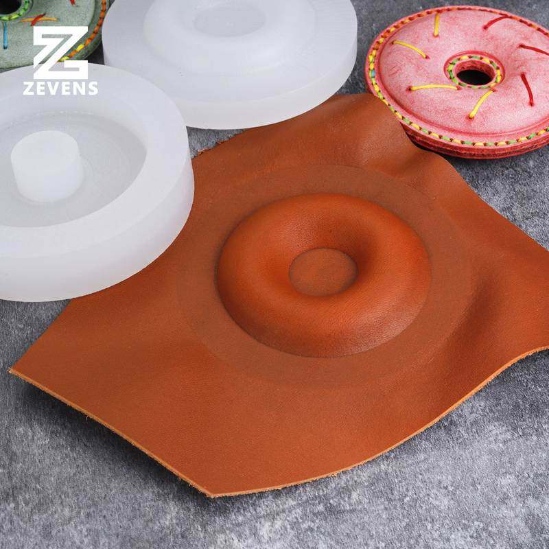 甜甜圈塑型模具植鞣工具手工料皮革立体皮革皮DIY塑型定型制作