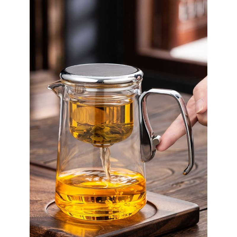 新款飘逸杯茶壶茶水分离耐热玻璃内胆磁吸懒人泡茶冲茶器功夫茶具