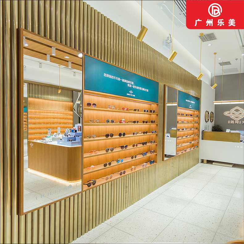 整店输出烤漆展柜眼镜店展示柜商场3D眼镜展柜眼镜专卖店陈列柜台