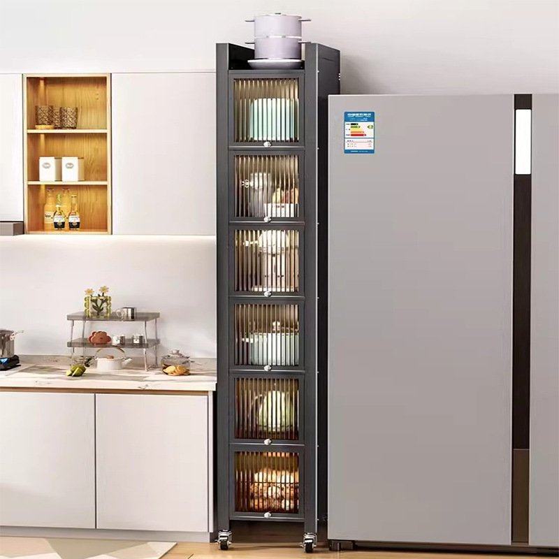 厨房置物架落地置物柜微波炉多功能柜门带收纳架橱柜锅储物柜烤箱,厨房/烹饪用具,微波炉置物架,淘宝优惠券,粉丝福利购,淘宝优惠卷