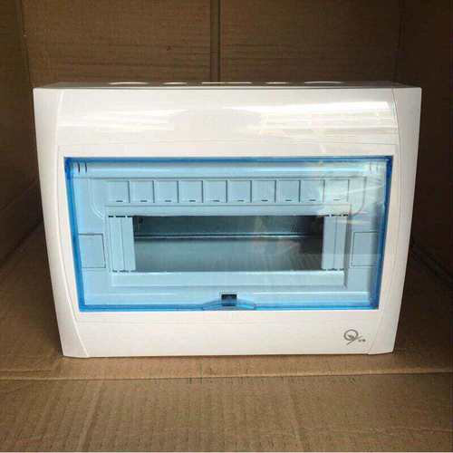 铁底豪华空开漏电电箱豪华塑面铁底配电箱明装系列8-10位家用办公