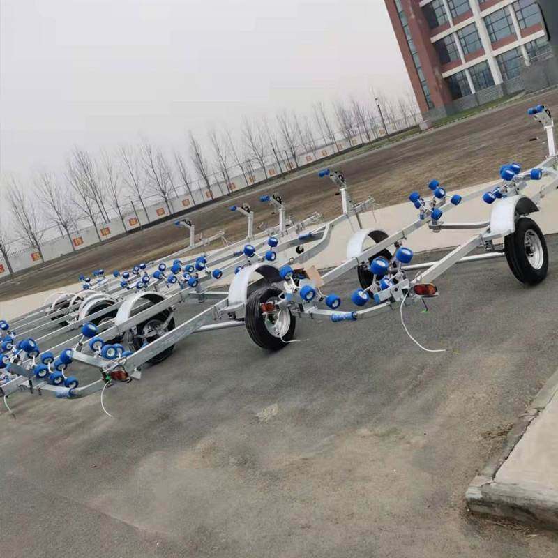 银涵船用拖车小型舟艇运输车厂家冲锋舟拖车架游艇拖车船拖车