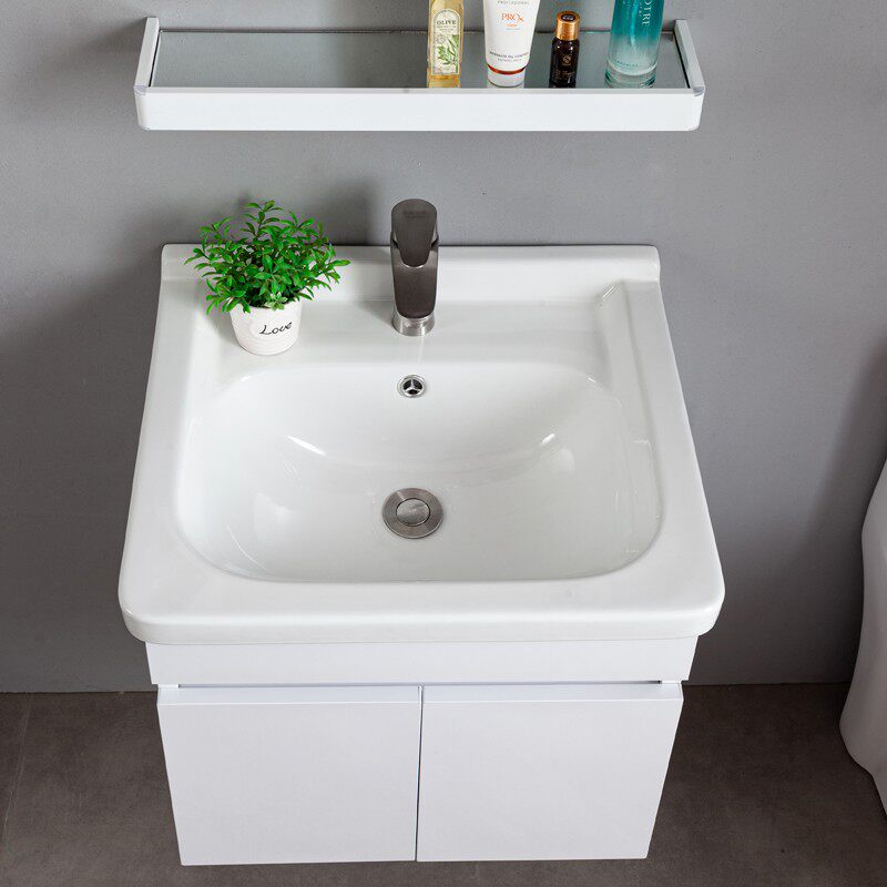 简约现代5055不锈钢挂浴室柜洗手盆洗脸盆墙式卫浴小户型组合柜